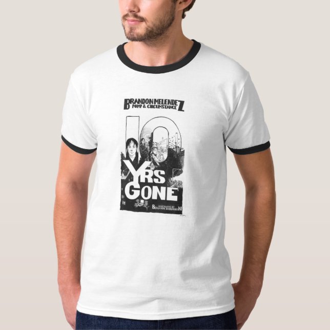 T-shirts Dez anos idos comem seu Tshirt de série (Frente)