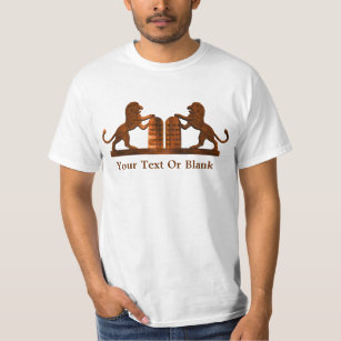 T-shirts Dez mandamentos e leões