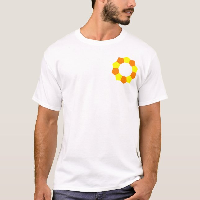 T-shirts Dez Pentágonos no bolso - OY (Frente)