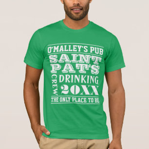 T-shirts Dia bebendo personalizado do St. Patricks da