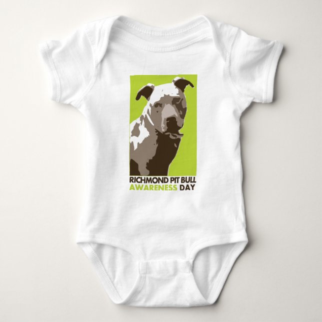 T-shirts - dia da consciência do pitbull (Frente)