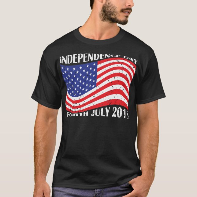 T-shirts Dia da Independência & quarto julho de 2018 (Frente)