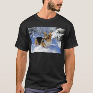 T-shirts Dia da neve do Corgi de Galês