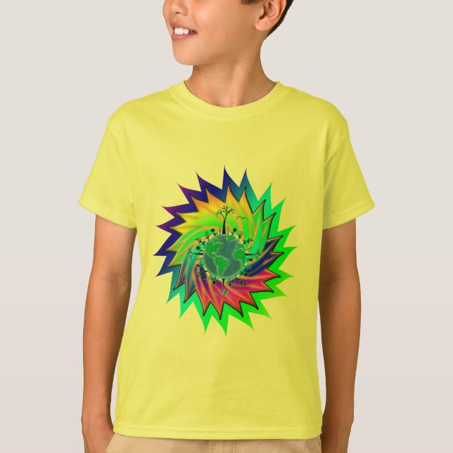 T-shirts Dia da Terra ~ Explosão Solar (Frente)