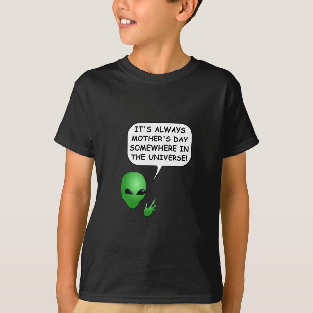 T-shirts Dia de as mães alienígena (Frente)
