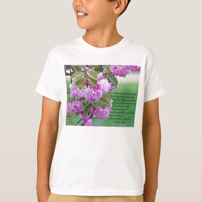 T-shirts Dia de as mães, eu te amo (Frente)