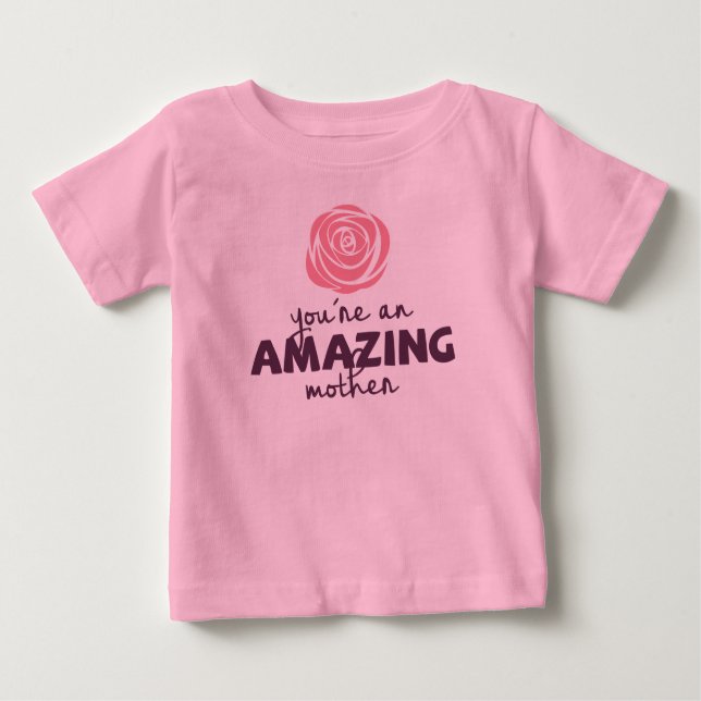 T-shirts Dia de as mães Mãe Incrível | Roupa (Frente)