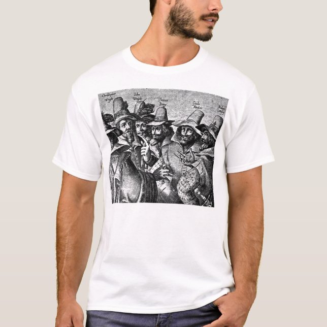 T-shirts Dia de Guy Fawkes (Frente)