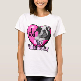 T-shirts Dia de os namorados Boston Terrier