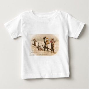 T-shirts Dia de os namorados de Gatinhos Vitorianos Vintage