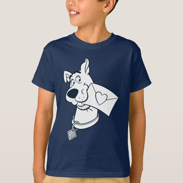 T-shirts Dia de os namorados Scooby (Frente)