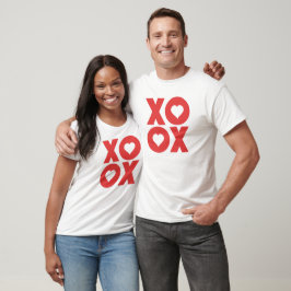 T-shirts Dia de os namorados XOXO Hugs e Kisses