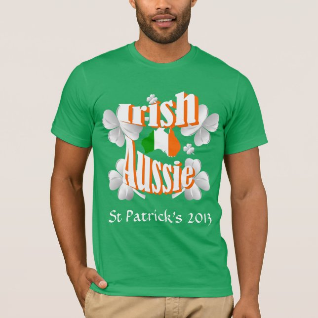 T-shirts Dia de São Patrício australiano irlandês (Frente)
