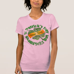 T-shirts Dia de São Patrício de shamrock irlandês