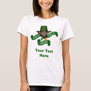 T-shirts Dia de São Patrício Engraçado Leprechaun