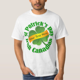 T-shirts Dia de São Patrício irlandês canadiano