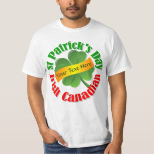 T-shirts Dia de São Patrício irlandês canadiano