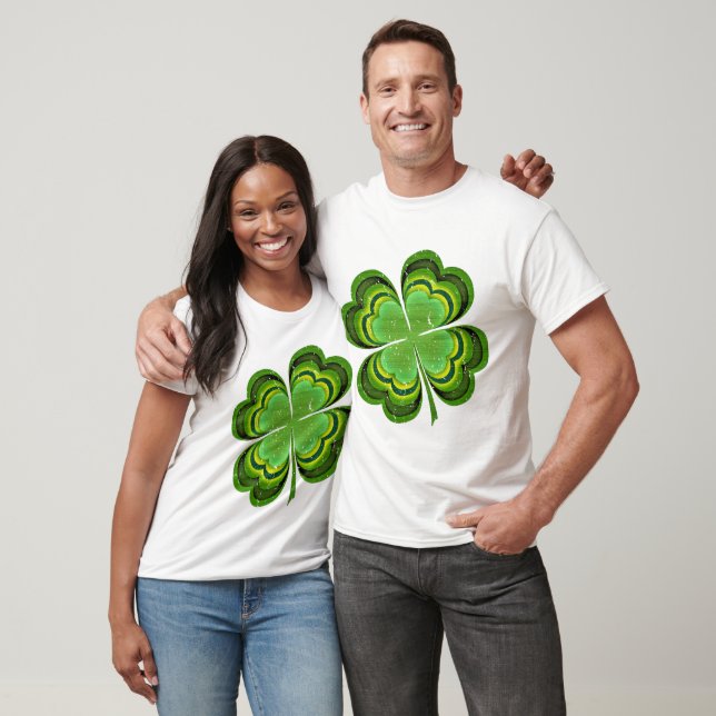 T-shirts Dia de São Patrício Lucky Clover (Unissex)