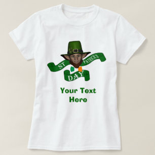T-shirts Dia de São Patrício verde do leprechaun