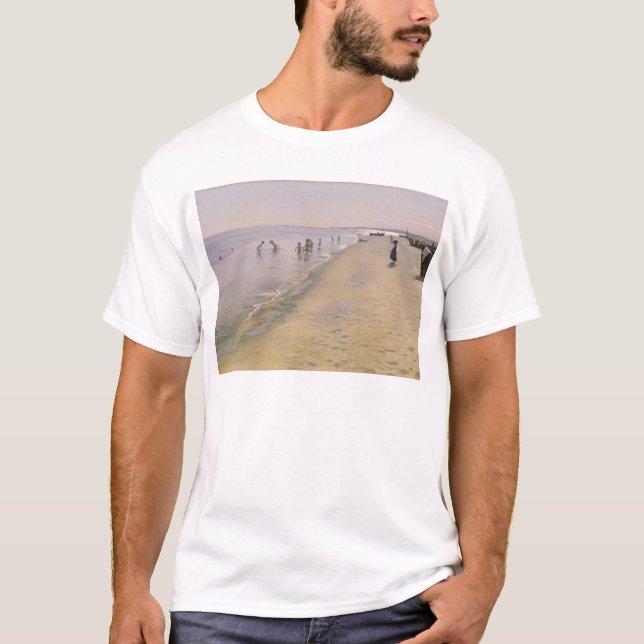 T-shirts Dia de verão na praia sul de Skagen, 1884 (Frente)