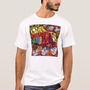 T-shirts Dia do morto/Diâmetro de los Muertos/crânio do