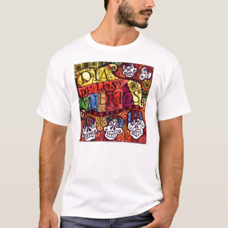 T-shirts Dia do morto/Diâmetro de los Muertos/crânio do