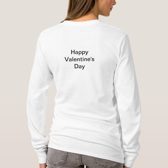 T-shirts dia dos namorados feliz (Verso)