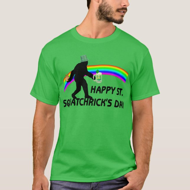 T-shirts Dia feliz de Squatchricks da rua (Frente)