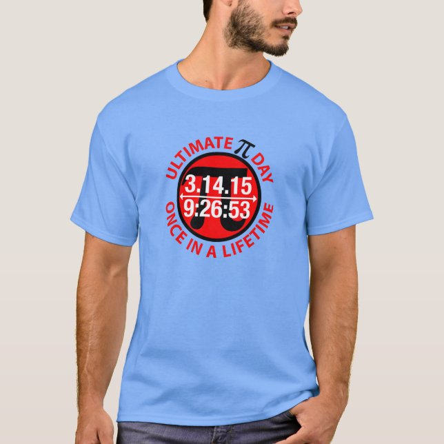 T-shirts Dia final 2015 do Pi (Frente)