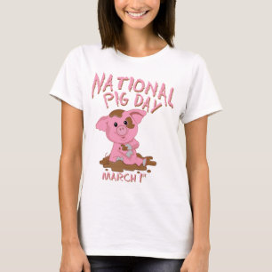 T-shirts Dia nacional do porco