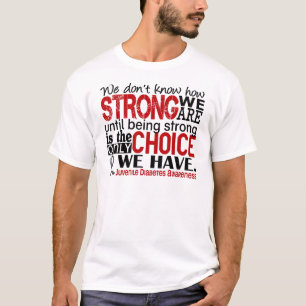T-shirts Diabetes juvenil como forte nós somos