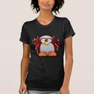 T-shirts Diabo Tux (Linux Tux)