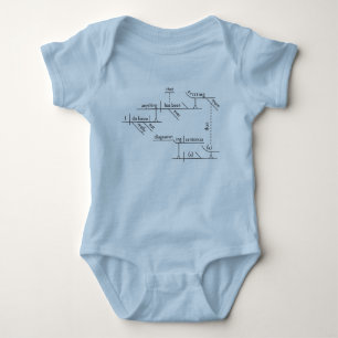 T-shirts Diagrama de Frase Uma Peça Bodyfato