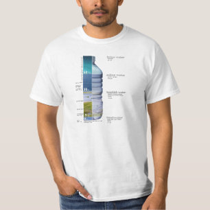T-shirts Diagrama de Salinidade da Água Salmoura Salgada Do