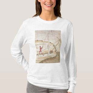 T-shirts Diagrama de um método de fornecer a água