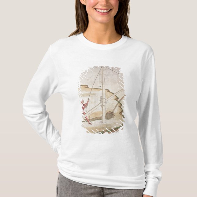 T-shirts Diagrama de um método de fornecer a água (Frente)