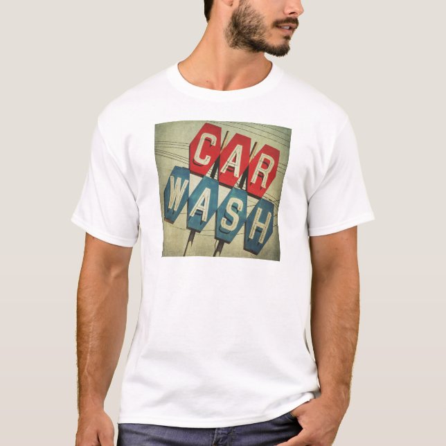 T-shirts Diamante retro sinal dado forma do lavagem de (Frente)