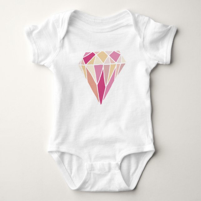 T-shirts Diamante rosa (Frente)