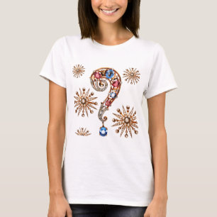 T-shirts Diamantes dos cristais de rocha da bijutaria do