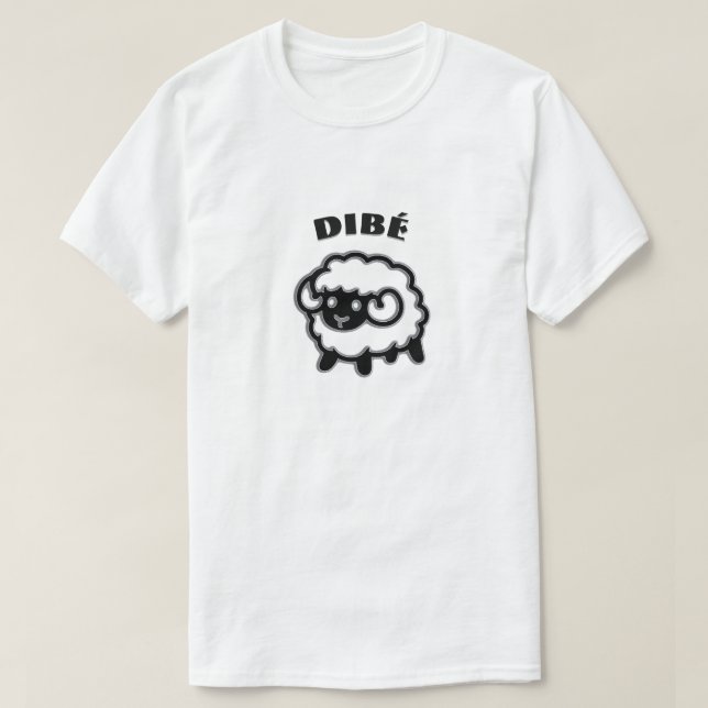 T-shirts Dibé - ovelhas no navajo (Frente do Design)
