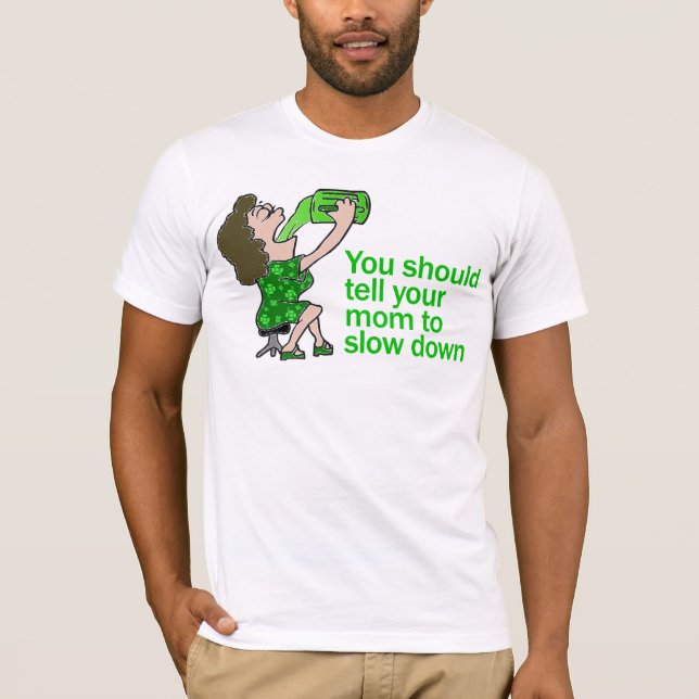 T-shirts Diga sua mamã para retardar (Frente)