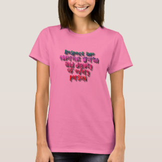 T-shirts Dignidade e valor do respeito