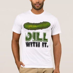 T-shirts Dill (Negociação) Com Sua Coleta Verde Pickles Dil