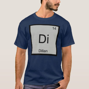 T-shirts Dillan Nome Química Elemento Tabela Periódica
