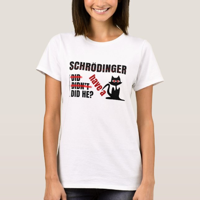 T-shirts Dillema de Schrodinger (Frente)