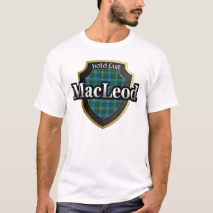 T-shirts Dinastia do Tartan de MacLeod Scotland do clã