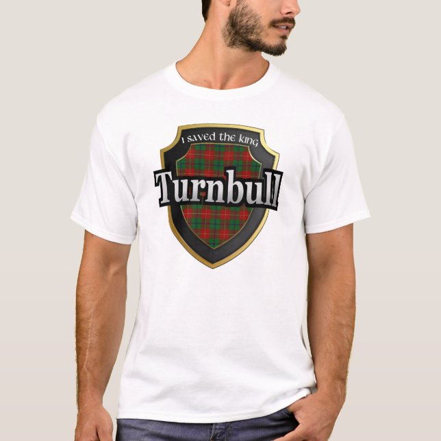 T-shirts Dinastia do Tartan de Turnbull Scotland do clã (Frente)