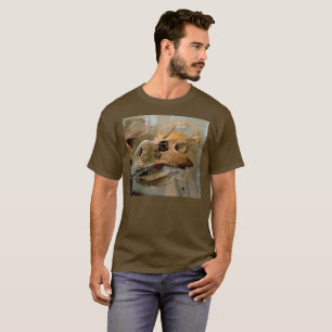 T-shirts Dino Skull Oil Painting