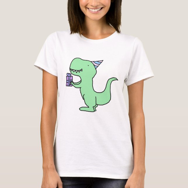 T-shirts Dinossauro do aniversário (Frente)