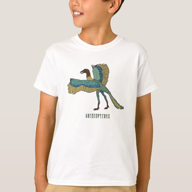 T-shirts Dinossauro do Archeopteryx (Frente)